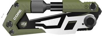 Picture of Real Avid Core Gun Tool Shotgun Olive Green/Black Stainless Steel Folding 1.50" Shotgun AVGTCORSG