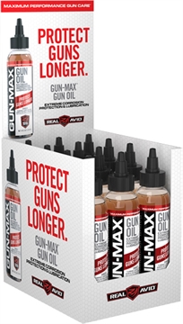 Picture of REAL AVID GUN MAX GUN OIL 4 OZ. BOTTLE 12PC. DISPLAY AVBMGO4LPDQ