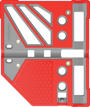 Picture of Real Avid Master Bench Block Pro, Compatible with Most Pistols and Long Guns, Matte Finish, Red and Gray AVMBBPRO