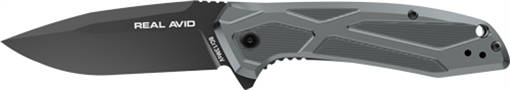 Picture of Real Avid RAV-2, Folding Knife, Plain Edge, Matte Finish, Blue Black, Aluminum Handle, 3.25" Blade Length, 7.75" Overall Length, Liner Lock, Assisted Opening, Stainless Steel AVRAV2