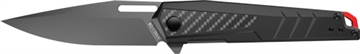 Picture of Real Avid RAV-5, Folding Knife, Plain Edge, Matte Finish, Black, Aluminum Handle, 3.4" Blade Length, 7.6" Overall Length, Liner Lock, Stainless Steel AVRAV5