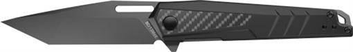 Picture of Real Avid RAV-6, Folding Knife, Plain Edge, Matte Finish, Black, Aluminum Handle, 3.4" Blade Length, 7.6" Overall Length, Liner Lock, Stainless Steel AVRAV6