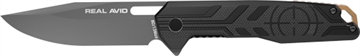 Picture of Real Avid RAV-7, Folding Knife, Plain Edge, Matte Finish, Black and Gray, Aluminum Handle, 3.25" Blade Length, 7.75" Overall Length, Liner Lock, Stainless Steel AVRAV7