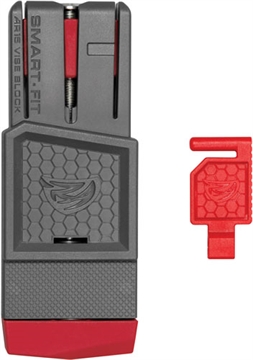 Picture of Real Avid Smart Fit, Vise Block, Gray Nylon, Designed for AR15 Lowers, Features Magazine Lock and Adjustment Handle AVAR15SFVB