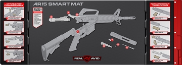 Picture of Real Avid Mat, Smart AR15 Cleaning Mat, Parts Keeper Tray, Magnetic Compartment, Oil/Solvent Resistant Coating, 43" X 16" AVAR15SM