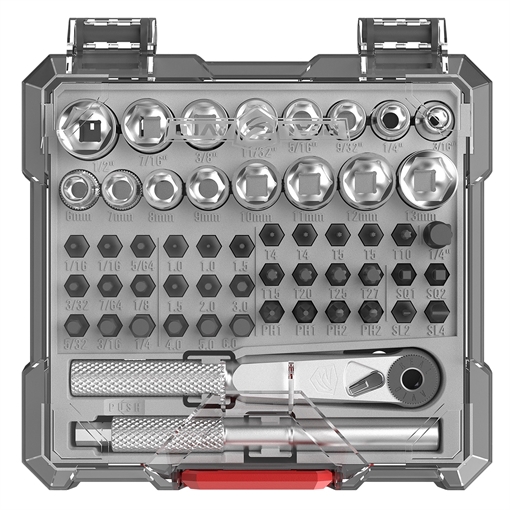 Picture of REAL AVID X3 DRIVER 52-PIECE SOCKET & GUNSMITHING BIT SET AVX3SGBS52