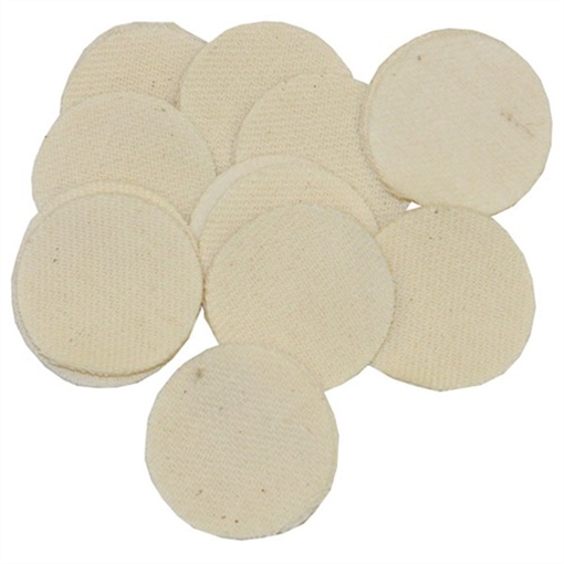 Picture of Brownells HEAVY DUTY COTTON ROUND PATCHES, 1.5''/.35-.40 CAL, 100 PACK NONE
