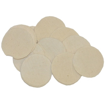 Picture of Brownells HEAVY DUTY COTTON ROUND PATCHES,  2''/.40-.50 CAL, 1000 PACK NONE