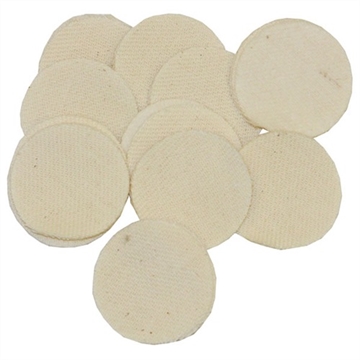 Picture of Brownells HEAVY DUTY COTTON ROUND PATCHES, 1.5''/.35-.40 CAL, 100 PACK NONE
