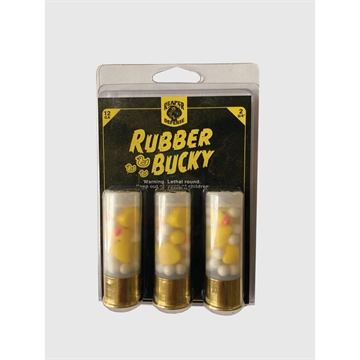 Picture of Reaper Defense Rubber Bucky Shotshell 12ga 2-3/4" Resin Duck Rubber Buckshot 3/ct RDG1261 RUBBER BUCKY