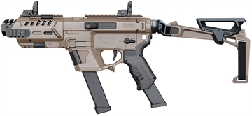 Picture of Recover Tactical P-IX+Basic PG9 Folding Brace Metal Front Guard Tan PIXPBFBR02