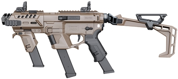 Picture of Recover Tactical P-IX+MG PG9 SR20 Metal Front Guard Folding Stock Tan PIXPMGFST02