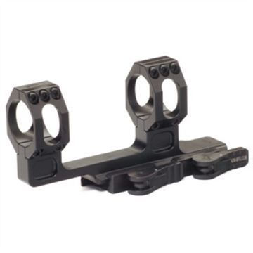 Picture of American Defense Mfg. AD-RECON Scope Mount, Dual Quick Detach, Vertical Spit Rings, 2" Offset, 30MM, High Height, Black AD-RECON-H-30-STD