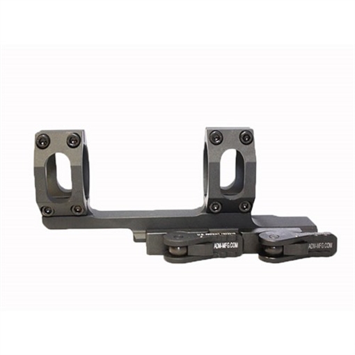 Picture of American Defense Mfg. AD-Recon Scope Mount, Dual Quick Detach, Vertical Spit Rings, 20 MOA, 2" Offset, 30MM, Standard Height, Black AD-RECON-20MOA-30-STD