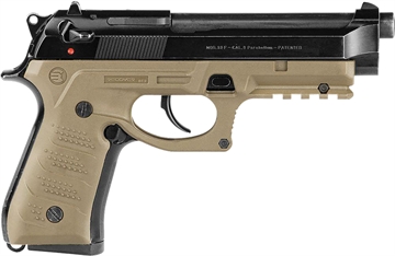 Picture of Recover Tactical BC2-02 Grip & Rail System Tan Polymer Picatinny for Most Beretta 92 & M9 Models BC202
