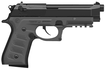 Picture of Recover Tactical BC2-04 Grip & Rail System Gray Polymer Picatinny for Most Beretta 92 & M9 Models BC204