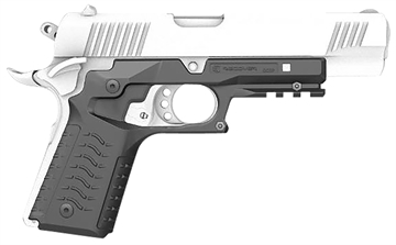 Picture of Recover Tactical CC3H-01 Grip & Rail System Black Polymer Picatinny for Standard Frame 1911 CC3H01