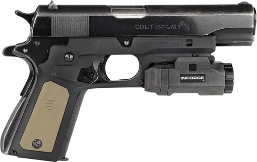 Picture of Recover Tactical Frame Grip Black Polymer Frame with Interchangeable Black & Tan Panels for Standard Frame 1911 CC3P0102