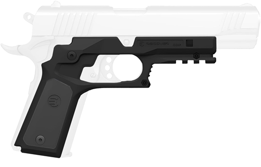 Picture of Recover Tactical Frame Grip Black Polymer Frame with Interchangeable Black & Gray Panels for Standard Frame 1911 CC3P0104