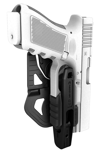 Picture of Recover Tactical OWB Black Polymer Compatible w/ Glock 17/19, Ambidextrous G7