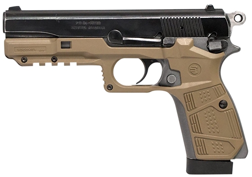 Picture of Recover Tactical HPC-02 Grip & Rail System Tan Polymer Picatinny for Browning Hi-Power HPC02