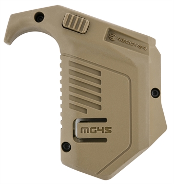 Picture of Recover Tactical Angled Mag Pouch Double Stack, Tan Polymer, 45 ACP/10mm Auto, Compatible w/ Glock MG4502