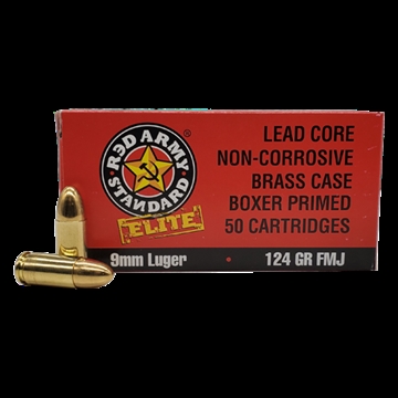 Picture of RED ARMY 9MM 124GR BRASS LCFMJ 50RD AM3295