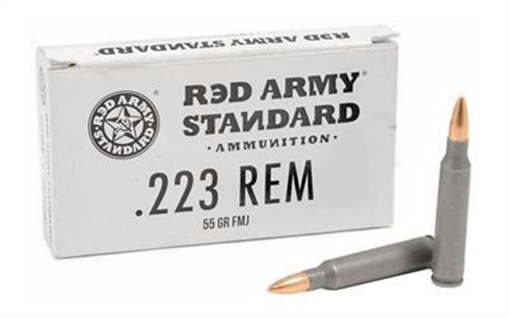 Picture of Red Army Standard 223 Rem 55 Grain Full Metal Jack Case of 1000 Rounds AM3269