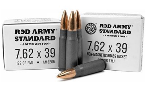 Picture of Red Army Standard 7.62x39mm 122 Grain FMJ Ammunition 1000 Rounds AM3265