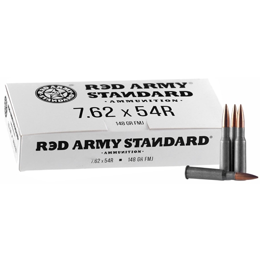 Picture of RED ARMY STANDARD AMO 7.62X54R 148GR LEAD CORE FMJ STEEL CASE 20-RD BOX (25 BOXES PER CASE) AM3093