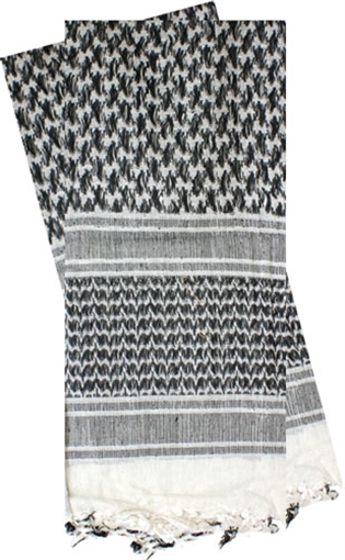 Picture of RED ROCK GEAR SHEMAGH HEAD WRAP WHITE/BLACK 70-01