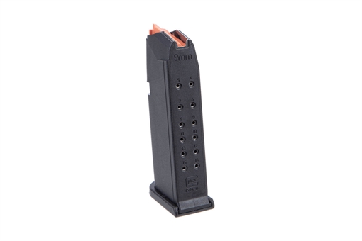 Picture of RED WHITE & BLUE 15RD AFTERMARKET GLOCK 19 MAG WITH METAL INSERT RWB-G19MAG