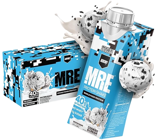 Picture of Redcon1 MRE Ready to Drink Cookies N Cream 12 Pack RC1MRERTDCC12