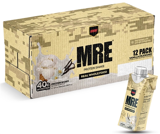 Picture of Redcon1 MRE Ready to Drink Vanilla Milkshake 12 Pack RC1MRERTDVM12