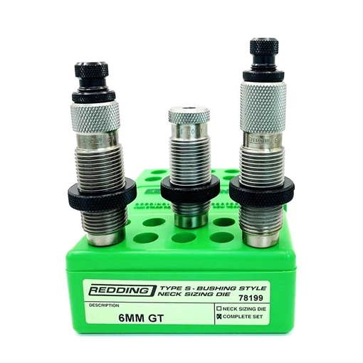 Picture of Redding 6mm GT Type-S 3-Die Neck Sizing Set 78199