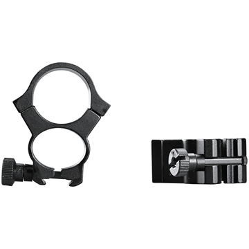 Picture of Redfield See Through Scope Rings .22 cal 3/8" Dovetail Black 2/ct 47327