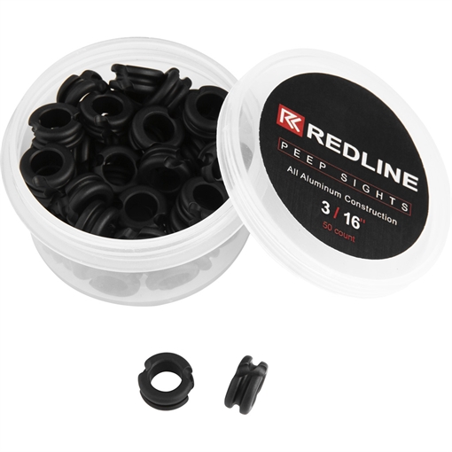 Picture of Redline Redline Peep Sight 3/16" 50ct Black RL-PEEP-3/16