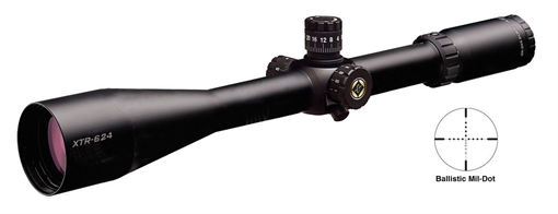 Picture of REFURBISHED Burris 6-24x50 XTR Xtreme Tactical Rifle Scope with Rings Ballistic 14X Mil-Dot Reticle Matte 201934-RNG-R