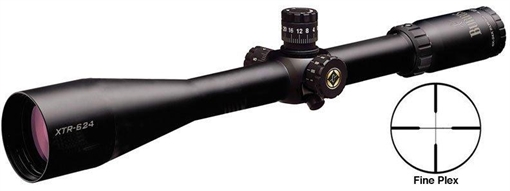 Picture of REFURBISHED Burris 6-24x50 Xtreme Tactical Rifle Scope with Rings - 6-24x50mm Xtreme Fine Plex Reticle Matte Side PA Target Knobs 201932-RNG-R