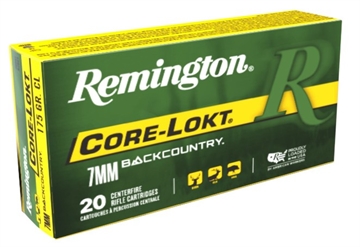 Picture of REMINGTON AMMUNITION R7BC1 7MM BACKCOUNTRY 175GR CORE-LOKT 20 R7BC1 R7BC1