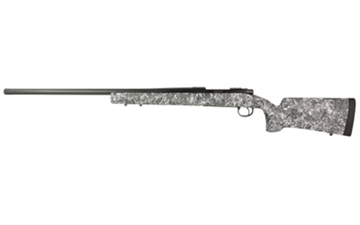 Picture of Remington 700 Long Range, Bolt Action Rifle, 6.5 PRC, 26" Threaded Barrel, Matte Finish, Black, Timney Impact 700 Trigger, HS Precision Stock, Grey with Black & White Speckles, 3 Rounds, Right Hand R84174