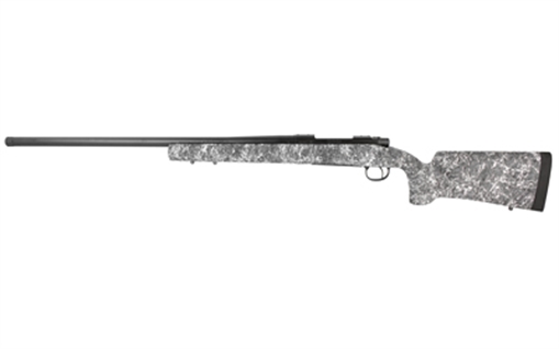 Picture of Remington 700, Long Range, Bolt Action Rifle, 7MM PRC, 26" Threaded Barrel, Matte Finish, Black, Timney Impact700 Trigger, HS Precision Stock, Grey with Black & White Speckles, 3 Rounds, Right Hand R84173