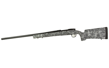 Picture of Remington 700, Long Range, Bolt Action Rifle, 7MM Remington, 26" Threaded Barrel, Matte Finish, Black, Timney Impact700 Trigger, HS Precision Stock, Grey with Black & White Speckles, 3 Rounds, Right Hand R84175