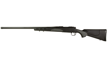 Picture of Remington 700, SPS Varmint, Bolt Action Rifle, 22-250, 26" Threaded Barrel, Matte Finish, Black, Timney Impact700 Trigger, Synthetic Stock, 4 Rounds, Right Hand R84221