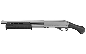 Picture of Remington 870 Tac-14 Marine, Pump Action, 12 Gauge, 3" Chamber, 14" Cylinder Barrel, Shockwave Grip, Moe M-Lok Forend, Electroless Nickel Plated Inside and Out, 4Rd, 26.5" Overall Length R81312