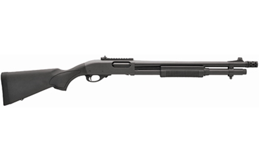 Picture of REM Arms Firearms 870 Express Tactical 12 Gauge 3" 18.50" 6+1 Matte Blued Rec/Barrel Matte Black Stock Right Hand Includes Rem Choke, 2-Shot Extension & Ghost Ring Sights R81198