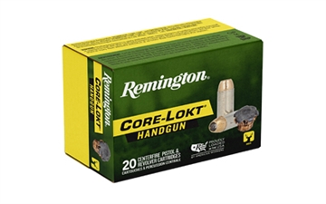Picture of Remington Ammunition Core-Lokt Handgun 357Mag 180gr Jacketed Hollow Point 20 Per Box/10 Case R20220