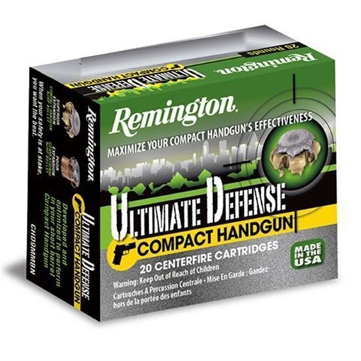 Picture of Remington Ultimate Defense Handgun Ammunition .380 ACP 102 gr BJHP 815 fps 20/ct 28964