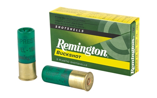 Picture of Remington Express Buckshot Shotgun Ammo 12 ga 2 3/4" 3 3/4 dr 16 plts #1B 1250 fps 5/ct 20624