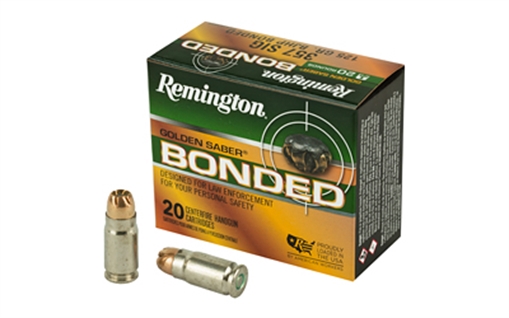 Picture of Remington Ammunition Golden Saber Bonded 357Sig 125gr Bonded Brass Jacketed Hollow Point 20 Per Box/25 Case 29407